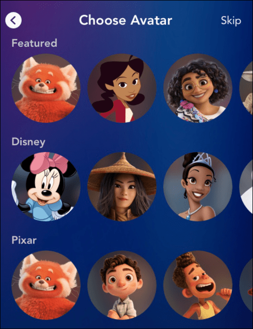 Disney Avatar Aktualisieren Sie Ihre Kindersicherung auf Disney Plus