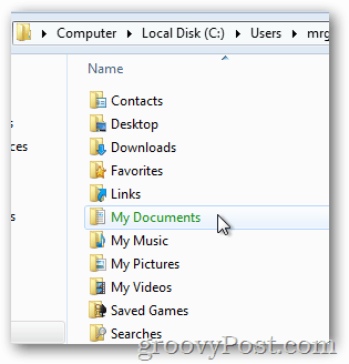 Windows 8 meine Dokumente mit EFS - Green verschlüsselt