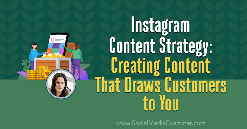 Instagram Content-Strategie: Erstellen von Inhalten, die Kunden zu Ihnen ziehen und Einblicke von Alex Tooby in den Social Media Marketing Podcast bieten.
