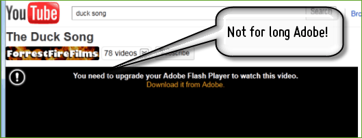 Sehen Sie sich YouTube an, ohne Adobe Flash Player zu installieren