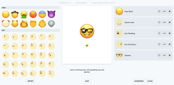 Verwenden Sie den Emojibuilder phlntn, um benutzerdefinierte Emoji zu erstellen.