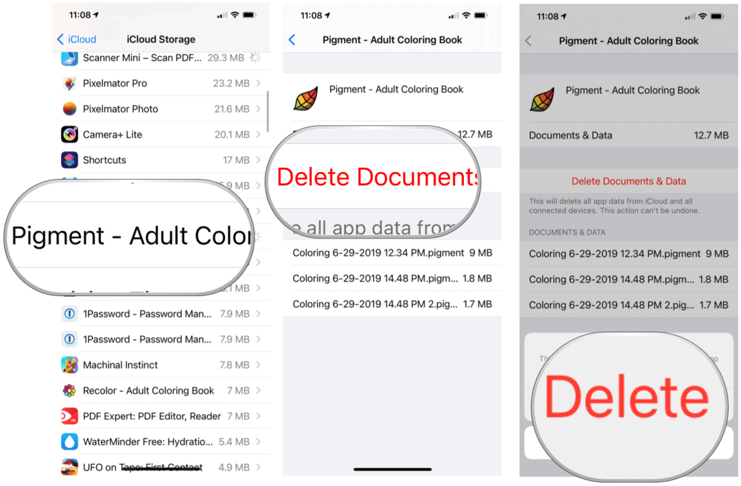 iCloud Storage löscht App-Dateien