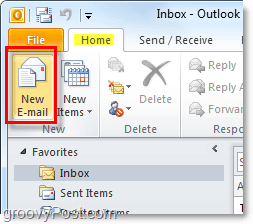 Neue Outlook 2010 E-Mail verfassen