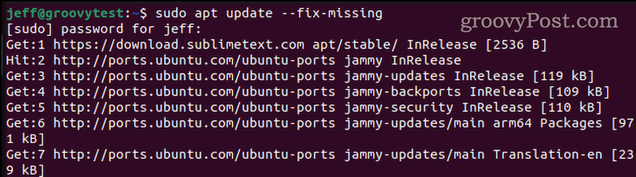 Fehlende Pakete in Ubuntu beheben