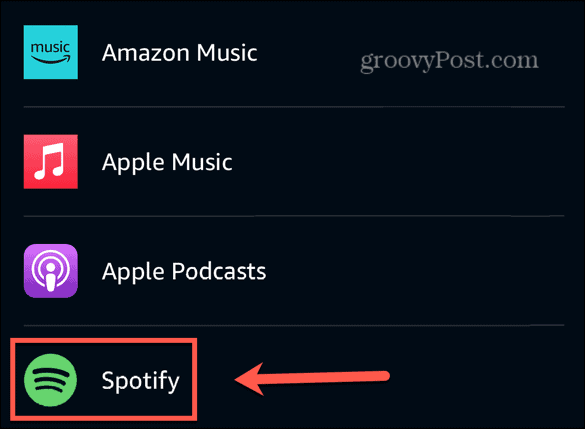 Alexa Musikdienste Spotify