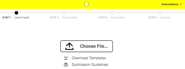Snapchat Geofilter Vorlage herunterladen