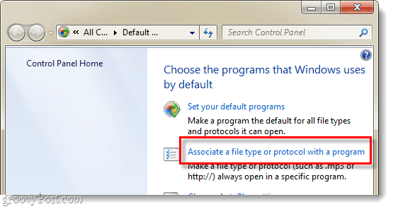 Verknüpfen Sie einen Dateityp mit einem Programm