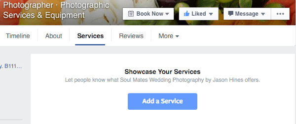 Fügen Sie einen Facebook-Dienst hinzu