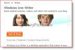 Windows Live Writer 2008-Downloadseite