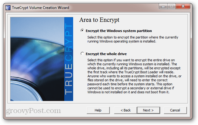 TrueCrypt: Verschlüsseln Sie die Windows-Systempartition vs. verschlüsseln Sie das gesamte Laufwerk