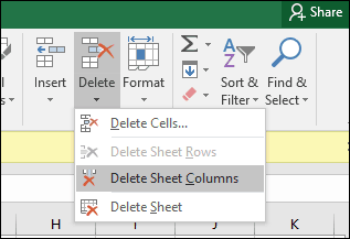Excel-Tabelle zum Einfügen von Zeilen oder Zellen 2