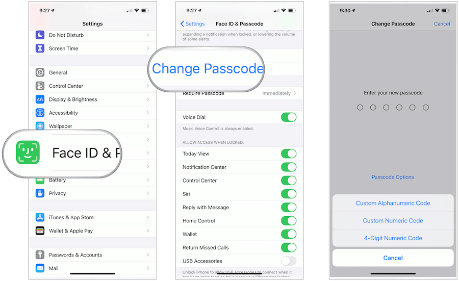 iPhone Passwort ändern