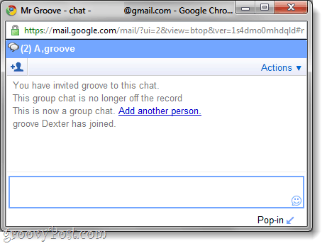 Gruppenchat im Google Mail-Chat