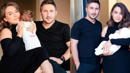 Das Ehepaar Yağmur-Sabri Sarıoğlu zeigte zum ersten Mal die Gesichter seiner Babys