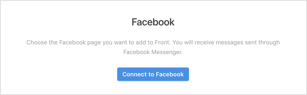 Klicken Sie in der Front-App auf die Schaltfläche Mit Facebook verbinden.