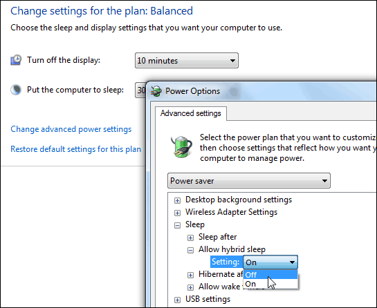 Windows 7-Tipp: Aktivieren Sie den Ruhezustand oder den Ruhezustand als Standard-Energieoption