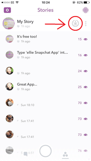 Snapchat Download Geschichte