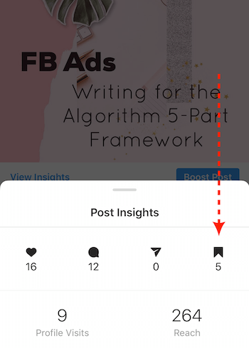 Post Insights für Instagram Business Post