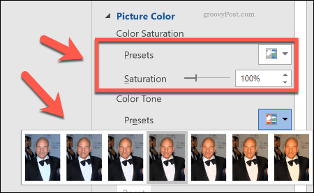 Korrekturen der Bildfarbe in Word