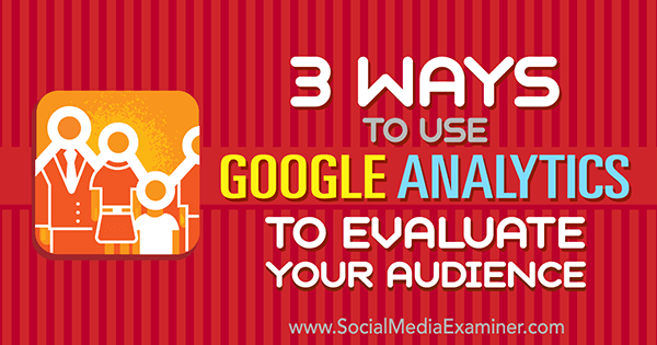 Verwenden Sie Google Analytics, um das Publikum in sozialen Medien zu untersuchen
