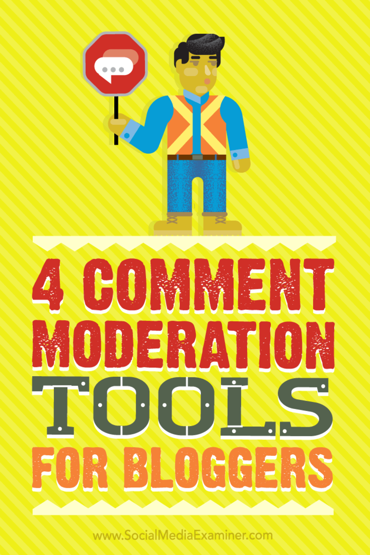 Tipps zu vier Tools, mit denen Blogger Kommentare einfacher und schneller moderieren können.
