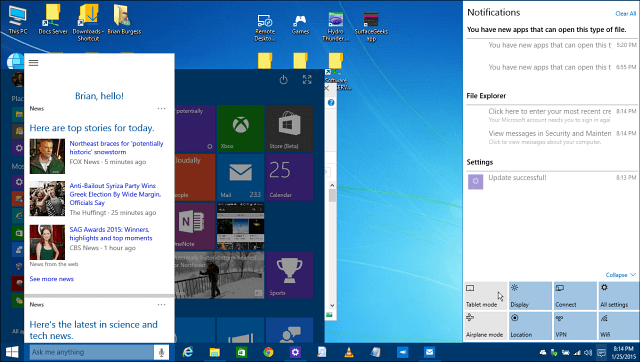 Windows 10 Technische Vorschau
