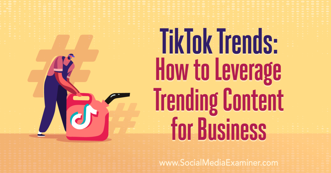 TikTok-Trends: So nutzen Sie Trendinhalte für Unternehmen mit Erkenntnissen von Wave Wyld im Social Media Marketing Podcast.