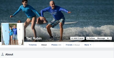 Ted Rubin über Seite Facebook-Seite