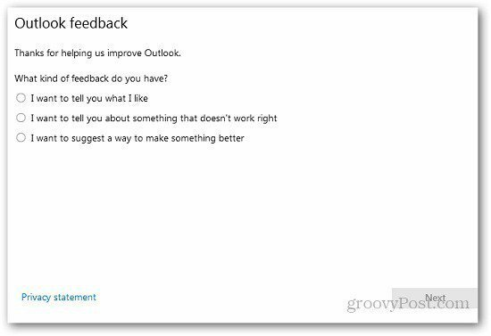 So senden Sie Feedback zu Outlook.com an Microsoft