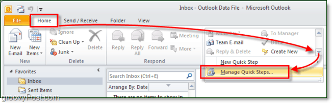 So erstellen Sie benutzerdefinierte Schnellschritte in Outlook 2010