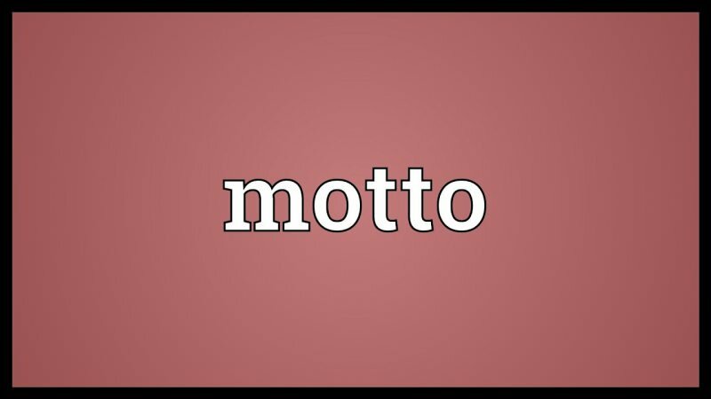 Was bedeutet Motto? 