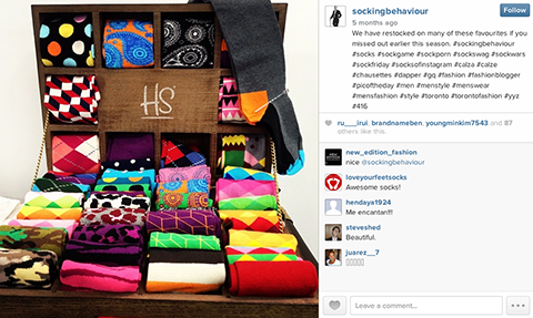 Sockenverhalten Instagram Bild
