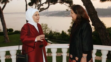 First Lady Erdoğan trifft sich mit der Frau des irakischen Präsidenten Serbagh Salih