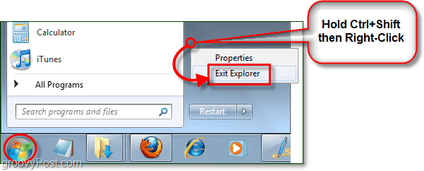 So starten Sie den Explorer in Windows 7 neu, ohne ihn neu zu starten