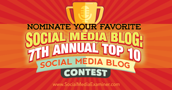 Top Social Media Blog Wettbewerb