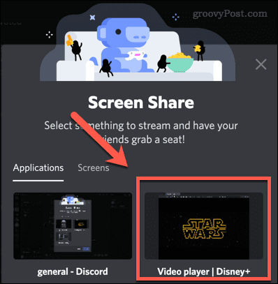 Discord Select-Videoplayer