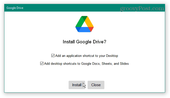 Installieren Sie Google Drive
