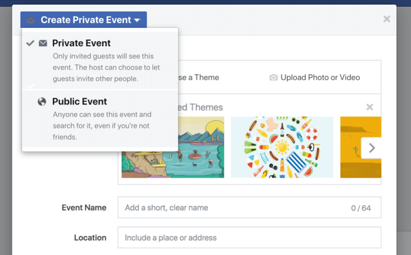 Facebook-Events bieten Ihrem Unternehmen die Möglichkeit, Fans, Follower und Kunden in ein Webinar, eine Produkteinführung, eine feierliche Eröffnung oder andere Feierlichkeiten einzubeziehen.