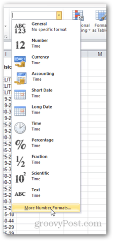 Aktualisieren Sie die Formatierung von Zahlen in Excel 2010
