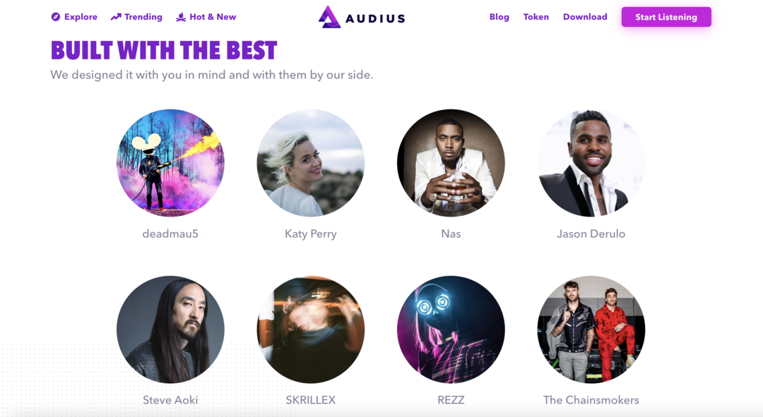 Audius-Musik-Streaming-Website