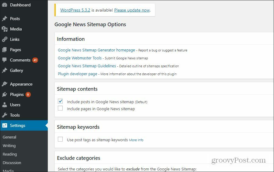 Google News Sitemap