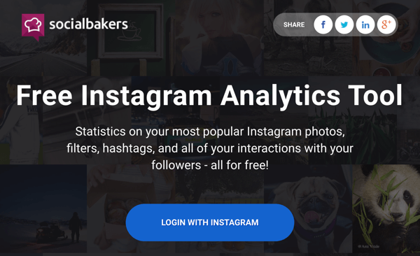 Melden Sie sich bei Instagram an, um Zugriff auf den kostenlosen Bericht von Socialbakers zu erhalten.