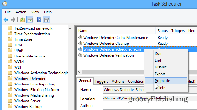 So planen Sie Windows Defender für automatische Scans in Windows 8.1