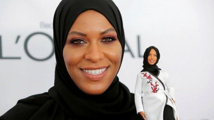 Aus Hijab mit einem Hijab wurde Barbie!