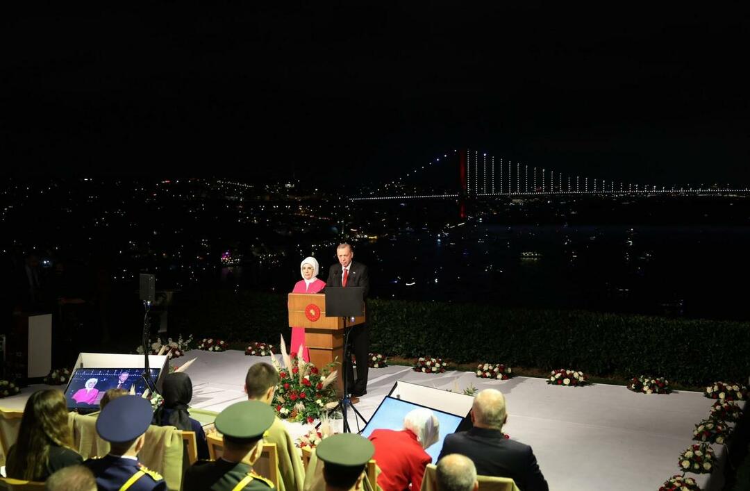 Recep Tayyip Erdoğan und Emine Erdoğan 100. Jahresveranstaltungen