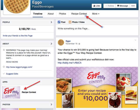 eggo Facebook-Wettbewerb