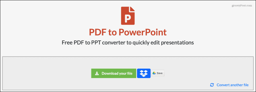 EasyPDF Konvertierte PDF in PowerPoint