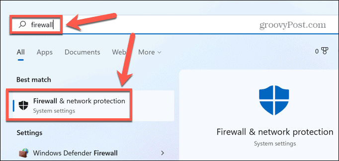 Windows 11-Firewall