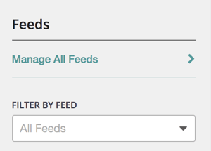 Klicken Sie auf der Registerkarte Feeds auf Alle Feeds verwalten.