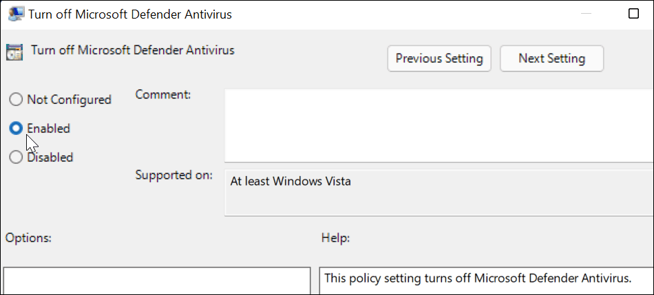 Microsoft Defender Antivirus deaktivieren